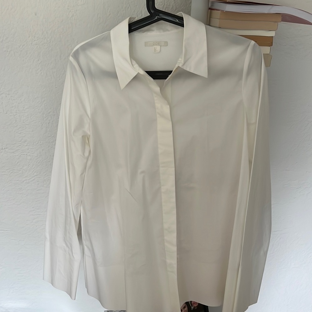 White poplin shirt
